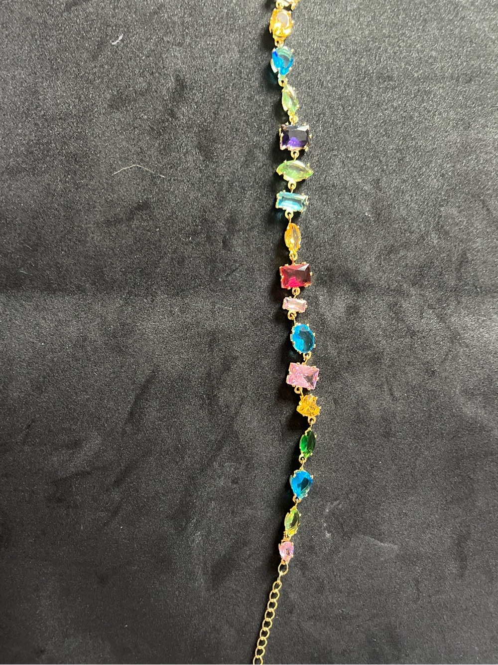 Multicolor Crystal Link Bracelet - Women Jewelry